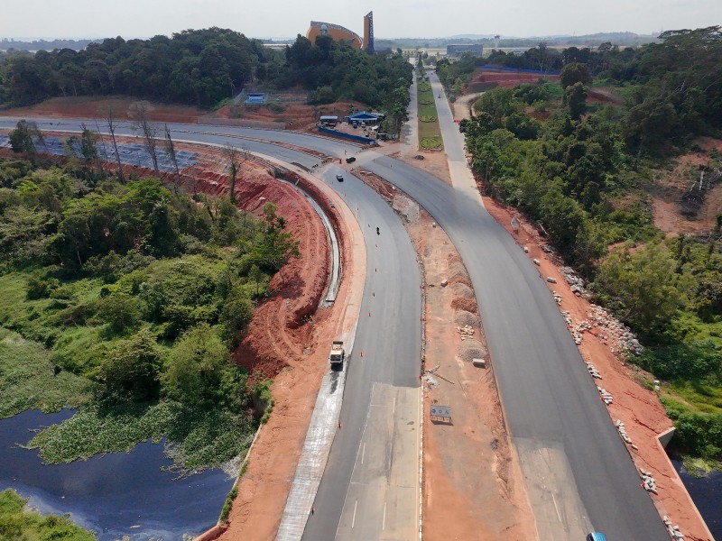 Pembangunan Jalan Alternatif Bandara Hang Nadim Capai Progres 75,41 Persen