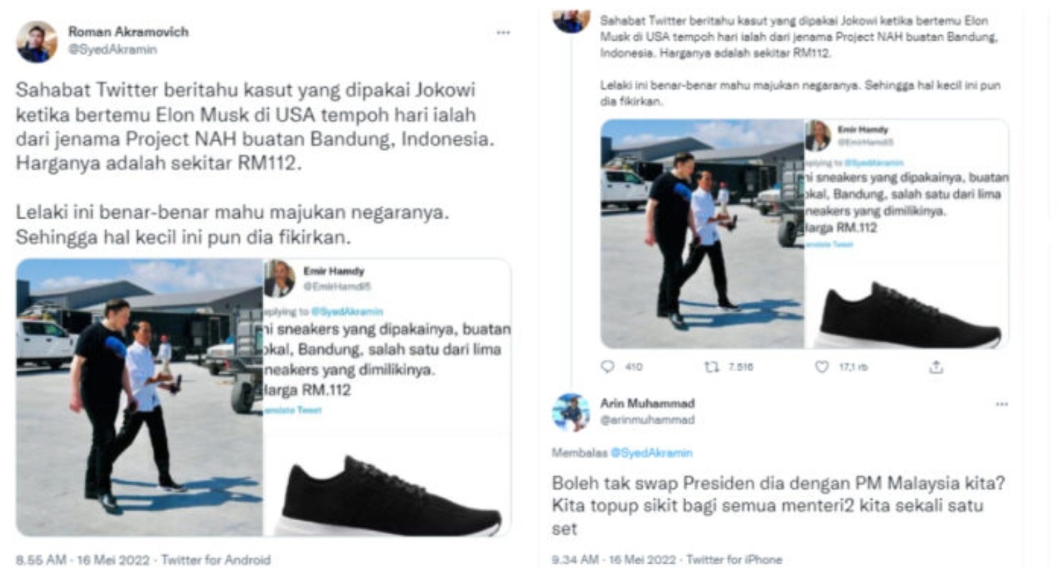 Viral, Netizen Malaysia Minta Jokowi Ditukar dengan PM Malaysia