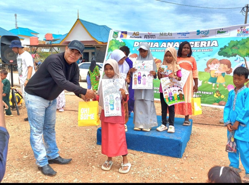 PT MEG dan Artha Graha Peduli Gelar Lomba Anak-Anak di Rempang Eco City, Peringati Hari Lahir Pancasila dan Hari Anak Internasional