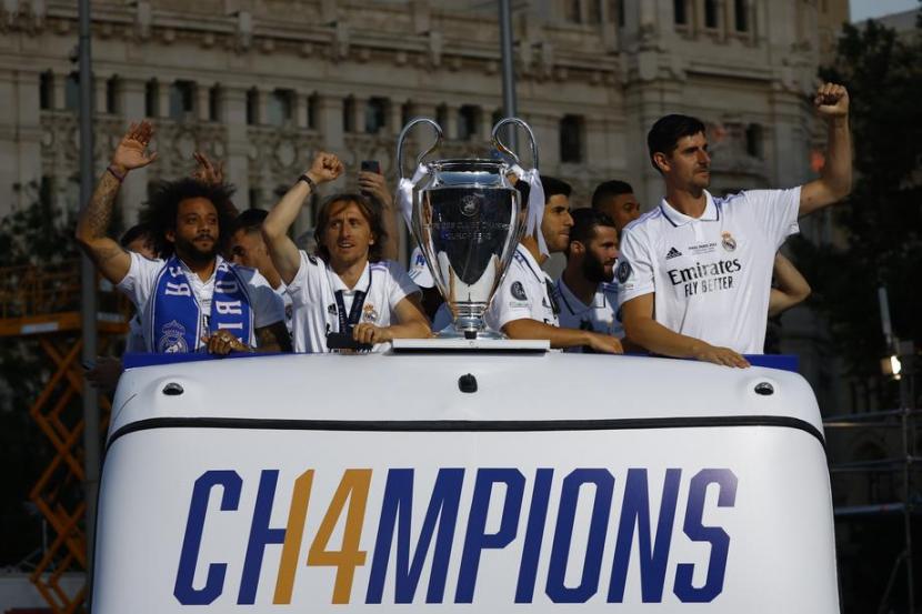 Parade Juara Liga Champions Real Madrid Dihadiri 400 Ribu Penggemar