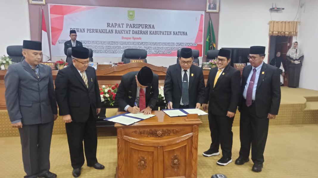 DPRD Natuna Gelar Paripurna Pengesahan APBD 2024