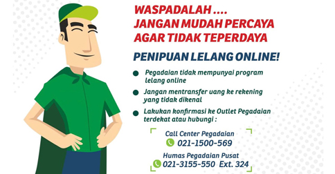 Masyarakat Diimbau Waspadai Penipuan Mencatut Nama Direksi PT Pegadaian