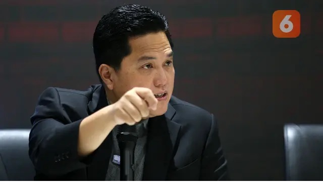 Ketua Umum PSSI, Erick Thohir ingin kualitas wasit di PSSI ada di level tinggi (Bola.com/Bagaskara Lazuardi)